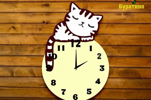 Часы - кошка № 44